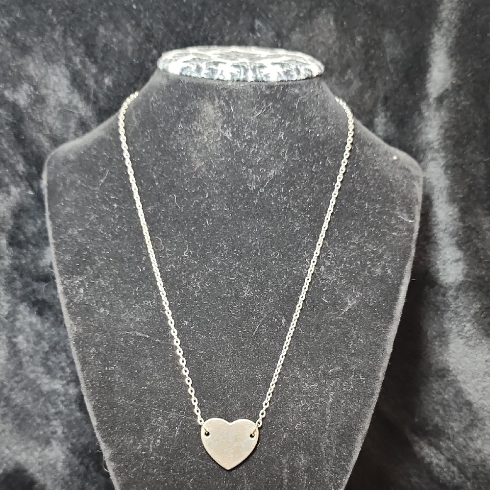 Silver Heart Pendant Necklace